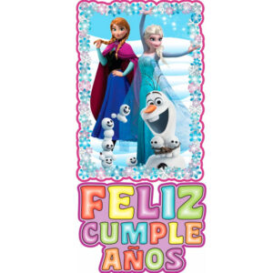 Poster feliz cumpleaños Frozen