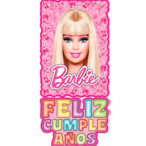 Poster feliz cumpleaños Barbie